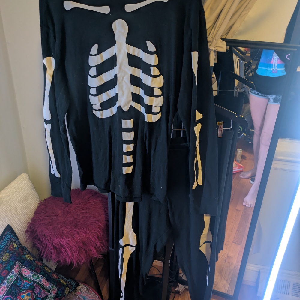 Kids Skeleton Costume - Black and White